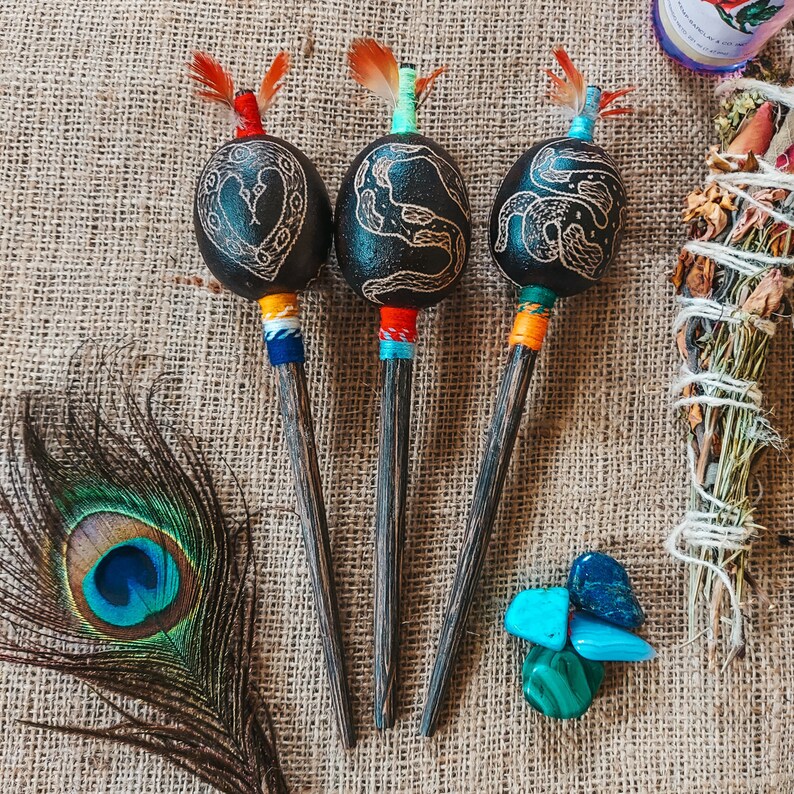 Serpent Gourd Rattle Shamanic Rattle Shipibo Maraca Etsy