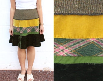 Velvet Tweed Skirt