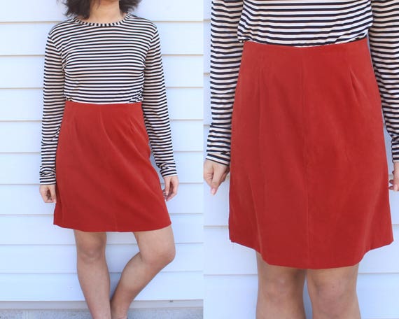 Rust Red Skirt