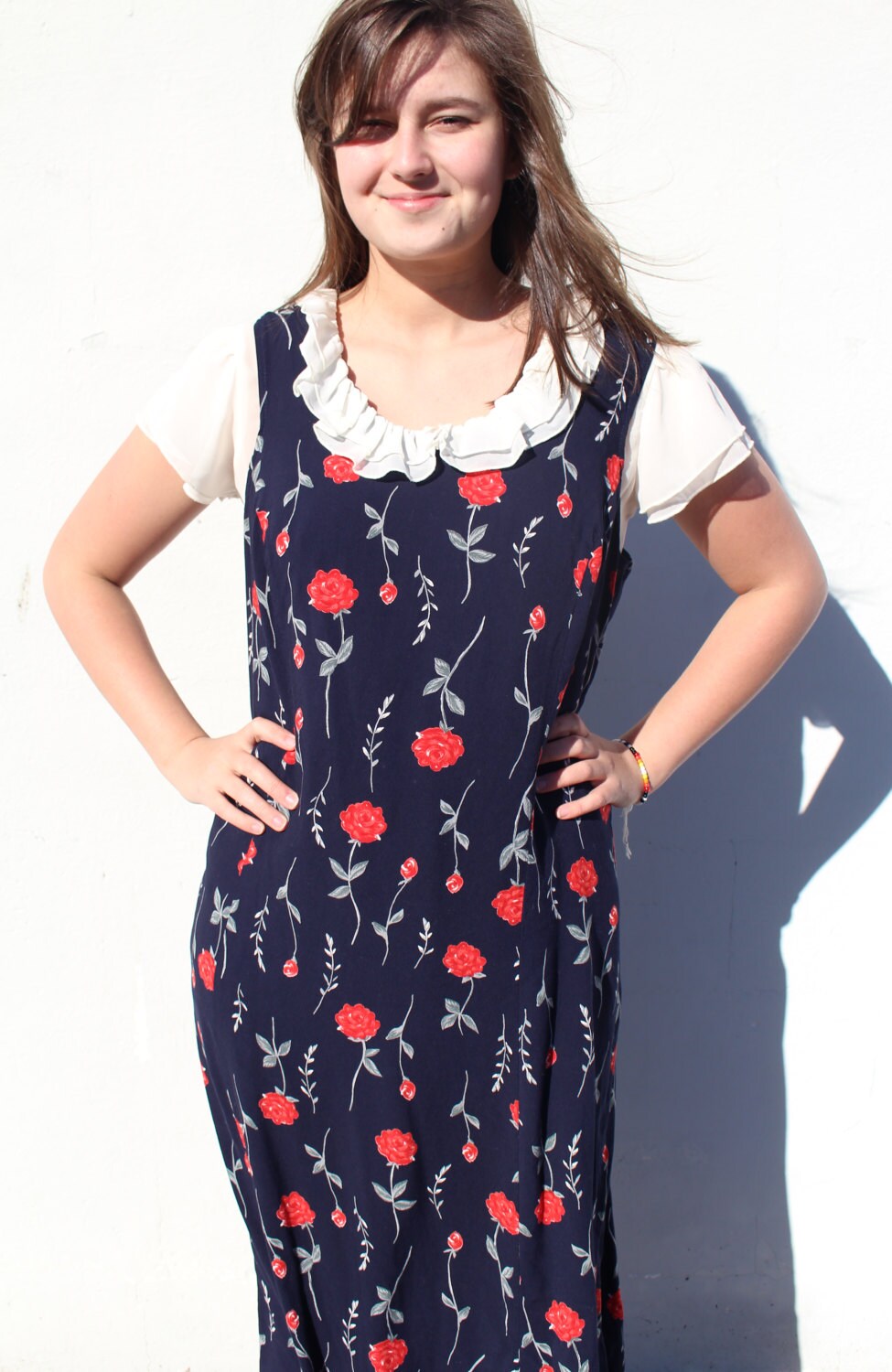 Floral Maxi Dress Grunge Slip Dress Summer Spring Boho Etsy