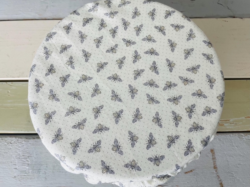 Reusable Bowl Covers with Washable Waterproof Fabric, Bread Making Accessories Bees