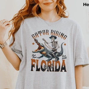 Florida Shirt for Gator Hunting Alligators Shirt Swamp Shirt Rodeo Shirt Gift for Wife Funny Shirt Coastal Shirt Florida Gifts Lake Gifts