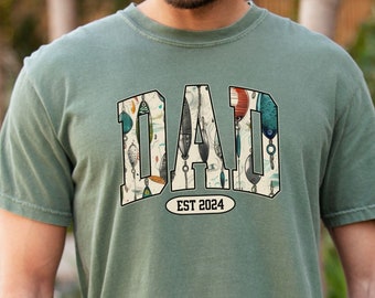 Custom Fishing Shirt for Dad, Dad Fishing Gift, New Dad Fishing Gift, Fishing Gift for Dad, Fishing Pregnancy Announcement for Husband