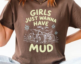 Four Wheeler Shirt for Women, Comfort Colors Four Wheeling Tee, Mudding Shirt, UTC ATV Shirt, Camping Shirt, Off Road Shirt