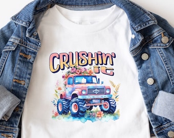 Monster Trucks are for Girls Monster Truck Shirt for Girls Back To School Farm Girl Truck Shirt Southern Girl Shirt Birthday Party Trucks