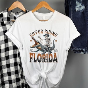 Florida Shirt for Gator Hunting Alligators Shirt Swamp Shirt Rodeo Shirt Gift for Wife Funny Shirt Coastal Shirt Florida Gifts Lake Gifts