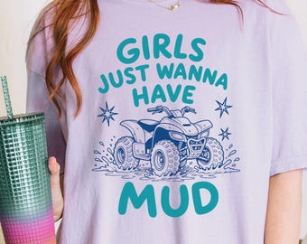 Four Wheeler Shirt for Women, Comfort Colors Four Wheeling Tee, Mudding Shirt, UTC ATV Shirt, Camping Shirt, Off Road Shirt