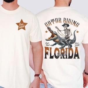 Florida Shirt for Gator Hunting Alligators Shirt Swamp Shirt Rodeo Shirt Gift for Husband Funny Shirt Coastal Shirt Florida Gifts Lake Gifts