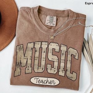 Music Teacher Shirt, Music Teacher Gift, Chorus Teacher Shirt, Teacher Gifts, Vintage Music Sheet, Music Note Shirt, Music Shirt, Singing