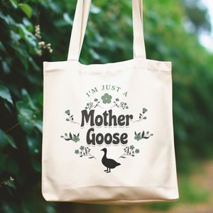 Mother Goose Tote Bag Mama Tote Bag New Mom Gift Mothers Day Gift Toddler Mom Gift Cute Mom Bag for Mom Tote Bag for Mom Gift for Grandma