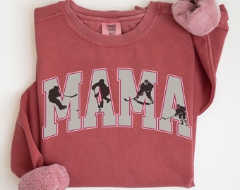 Hockey Mom Sweatshirt Hockey Mom Gift Hockey Mama Hockey Sweatshirt for Mom Ice Hockey Mom Sweatshirt Roller Hockey Game Day Sweatshirt