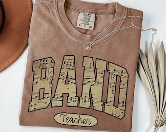 Band Teacher Shirt, Orchestra Shirt, Music Teacher Shirt, Band Teacher Gifts, Music Teacher Gifts, Music Sheet Gift, Music Note Shirt, Band