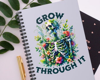 Grow Through It Complaints Stress Relief Journal for Anxiety Mental Health Journal Therapy Journal Self Care Journal Gift for Stress Journal