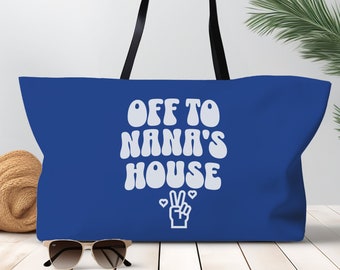 Grandma Overnight Bag Gigi Tote Bag Gift for Grandma Tote Bag Kids Travel Bag Kids Overnight Bag Sleepover Bag Grandma Gift for Nana Tote