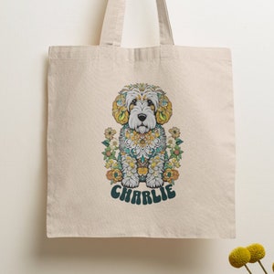 Custom Labradoodle Tote Bag Personalized Labradoodle Bag Labradoodle Gifts Labradoodle Mom Gift for Labradoodle Owner Custom Labradoodle