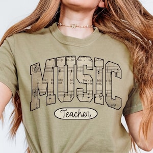 Music Teacher Shirt, Music Teacher Gift, Chorus Teacher Shirt, Teacher Gifts, Vintage Music Sheet, Music Note Shirt, Music Shirt, Singing