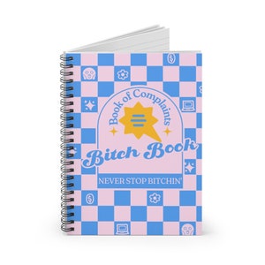 Bitch Book of Complaints Stress Relief Journal for Anxiety Mental Health Journal Therapy Journal Self Care Journal Funny Gift for Stress image 4