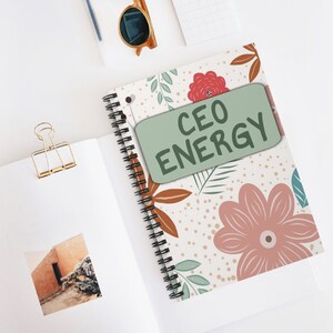 CEO Energy Journal Home Office Notebook Boss Babe Journal Women Owned Business Small Business Owner Gift Boss Gift For Manager New Boss Gift