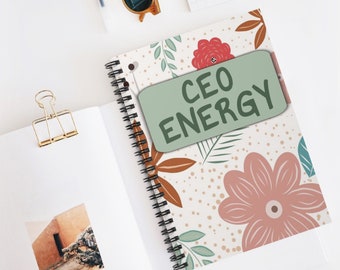 CEO Energy Journal Home Office Notebook Boss Babe Journal Women Owned Business Small Business Owner Gift Boss Gift For Manager New Boss Gift