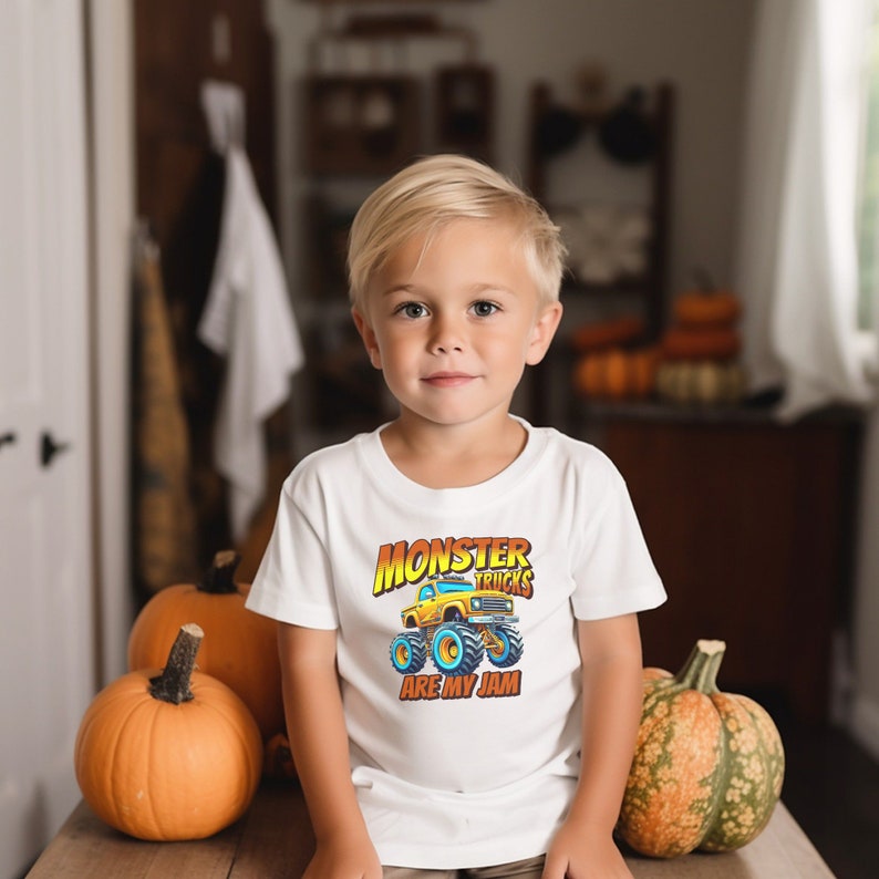 Monster Trucks are my Jam Monster Truck Shirt for Boys Boys Monster Truck Shirt Back To School Birthday Party Offroad Monster Truck Gift bild 6