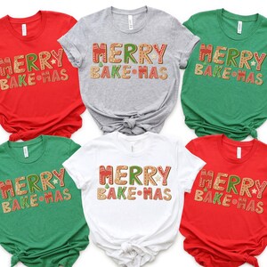 Christmas Baking Crew Matching Shirts, Holiday Baking Matching Shirts, Matching Christmas Shirts for Family Friends Christmas Baking Party