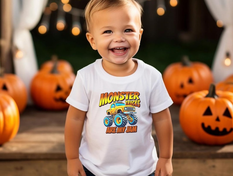 Monster Trucks are my Jam Monster Truck Shirt for Boys Boys Monster Truck Shirt Back To School Birthday Party Offroad Monster Truck Gift bild 5