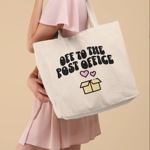 Versandtasche Reseller Tote Canvas Einkaufstasche Kleinunternehmer Versandtasche Posttasche Mail-Tasche für Pakete Versand