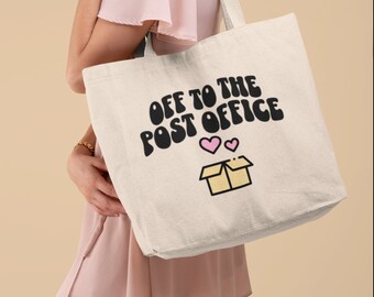 Shipping Tote Reseller Tote Canvas Shopping Tote Small Business Owner Shipping Bag Post Office Tote Mail Tote Mail Bag for packages shipping