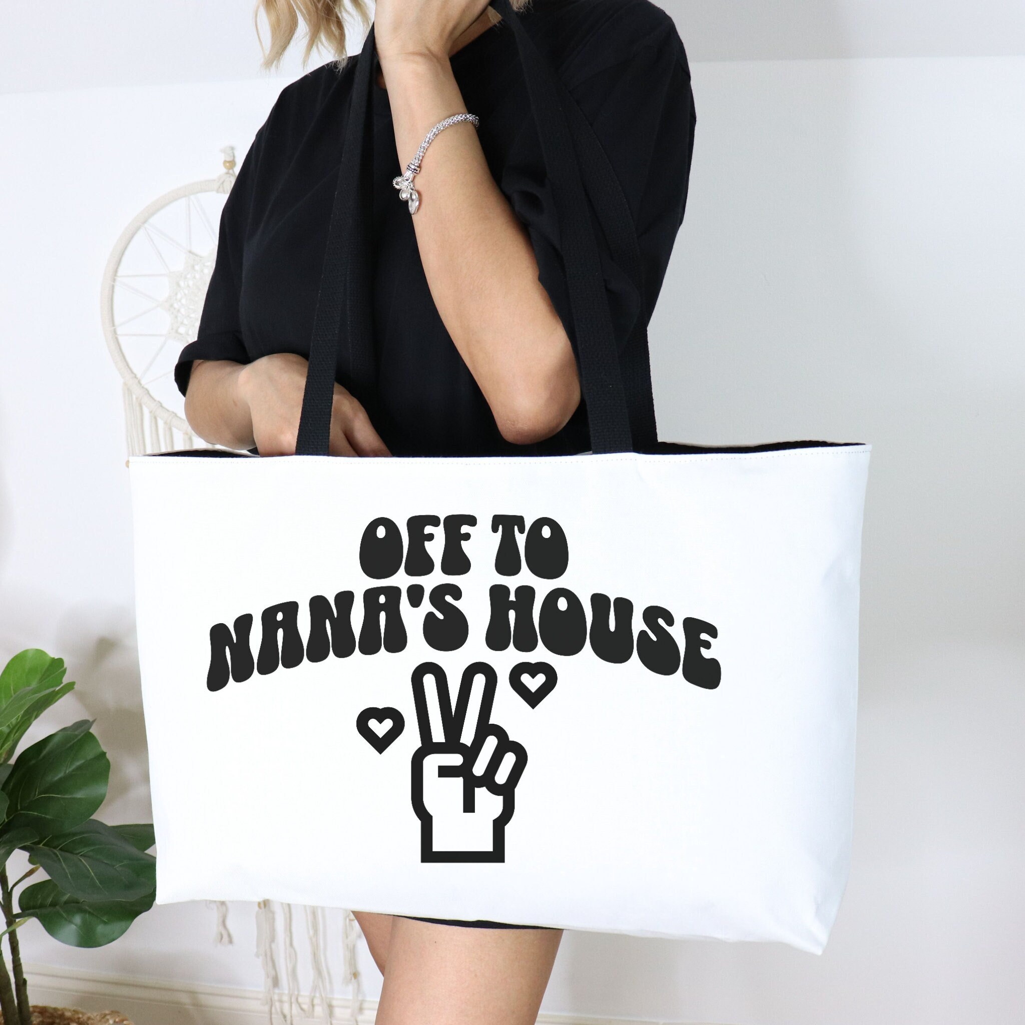 Grandma Overnight Bag Nana Tote Bag Gift for Grandma Tote Bag Kids