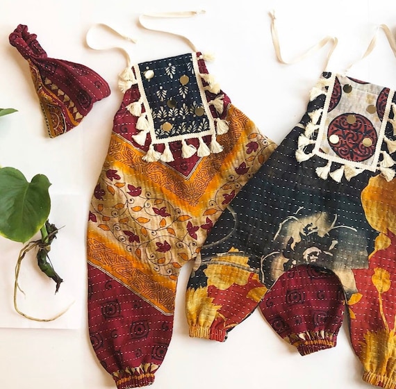 girls clothing, kids clothing, harem pants. toddler pants, toddler clothes, hippie clothing, kantha, bohemian clothing, boho clothing