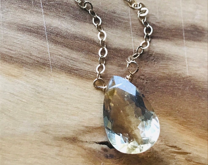 Citrine necklace November Birthstone November Birthday Crystal Necklace Citrine Gold Necklace Gemstone Necklace Healing Necklace Women