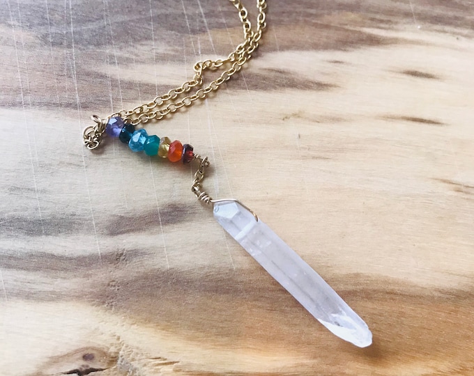 Moonstone Necklace Yoga Necklace Chakra Necklace Healing Necklace 7 chakra Necklace Bohemian Necklace Layering Necklace Boho Necklace