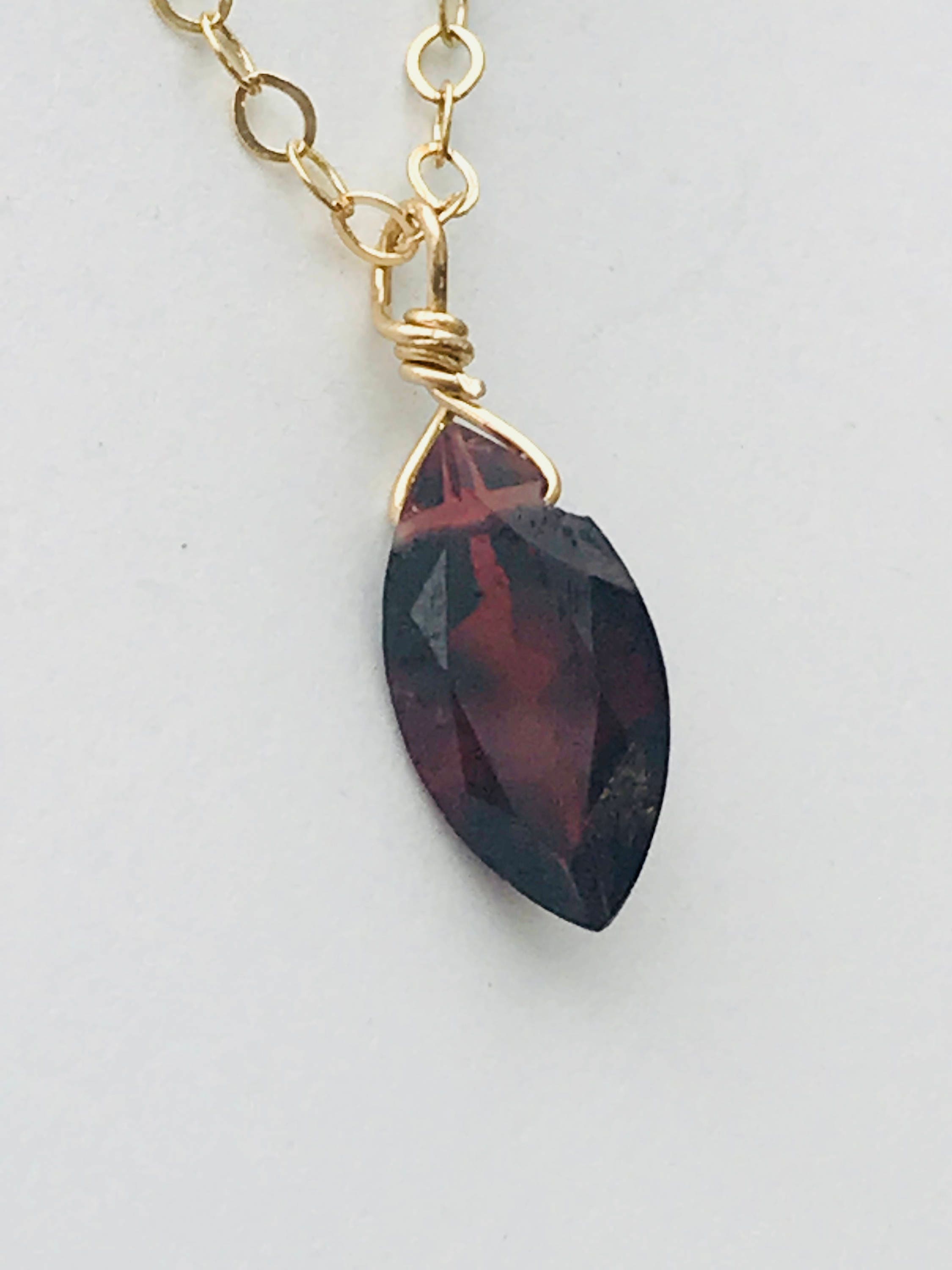 Garnet Necklace, Gemstone Necklace, New Iberia LA, Lafayette LA, Armentor  Jewelers,