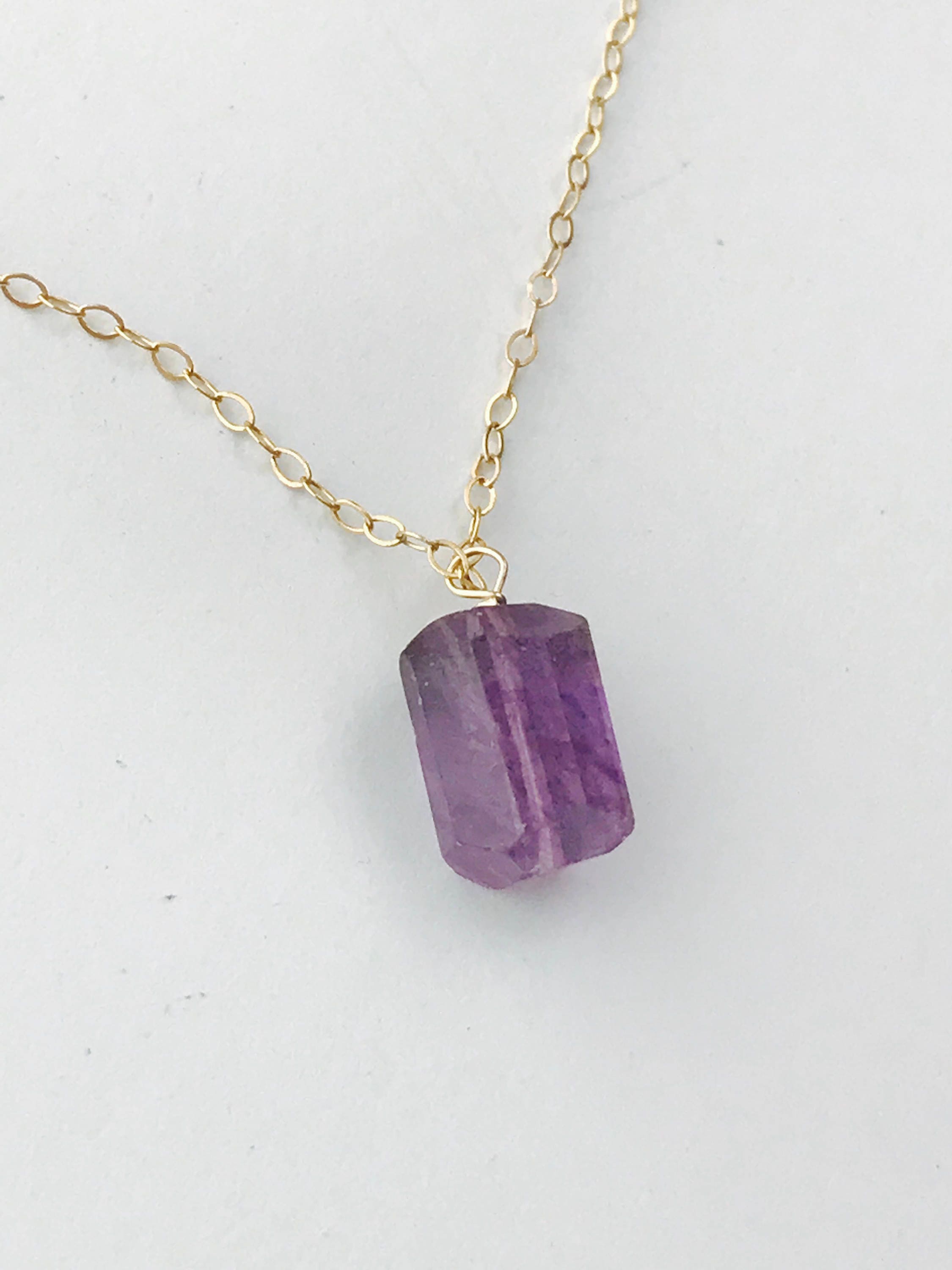 amethyst gemstone necklace