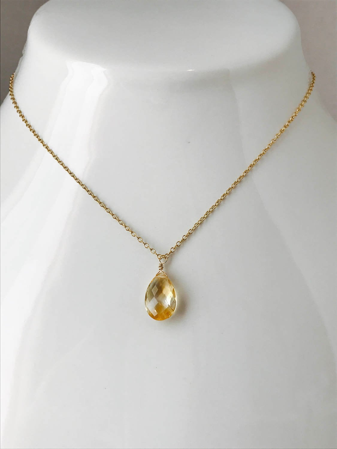 November gemstone necklace Clearance