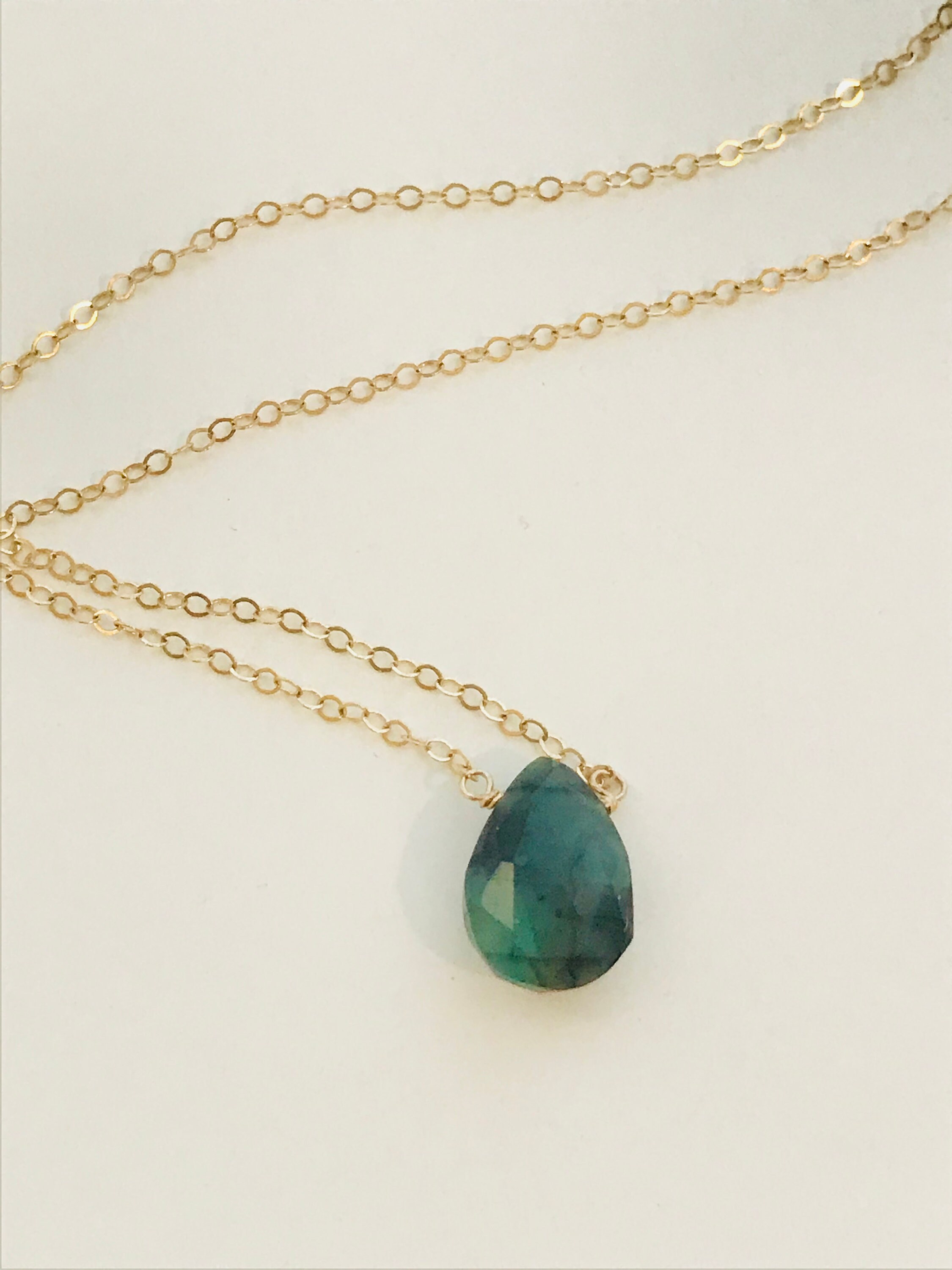 Emerald Necklace Natural Emerald Necklace Bridesmaids Gift May