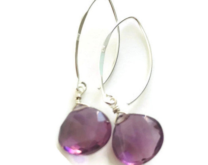 Kunzite Earrings Quartz Earrings Gemstone Earrings Healing Earrings Kunzite Gemstone