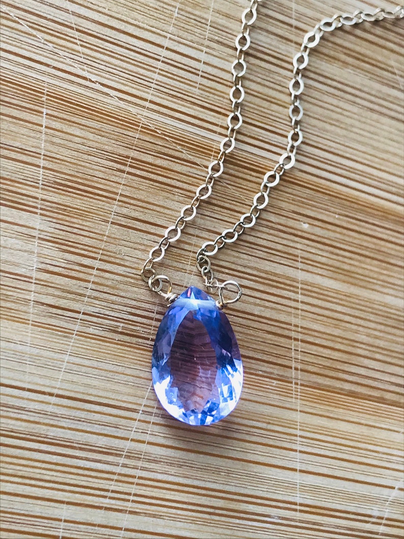 Amethyst Necklace Genuine Amethyst Necklace February Etsy