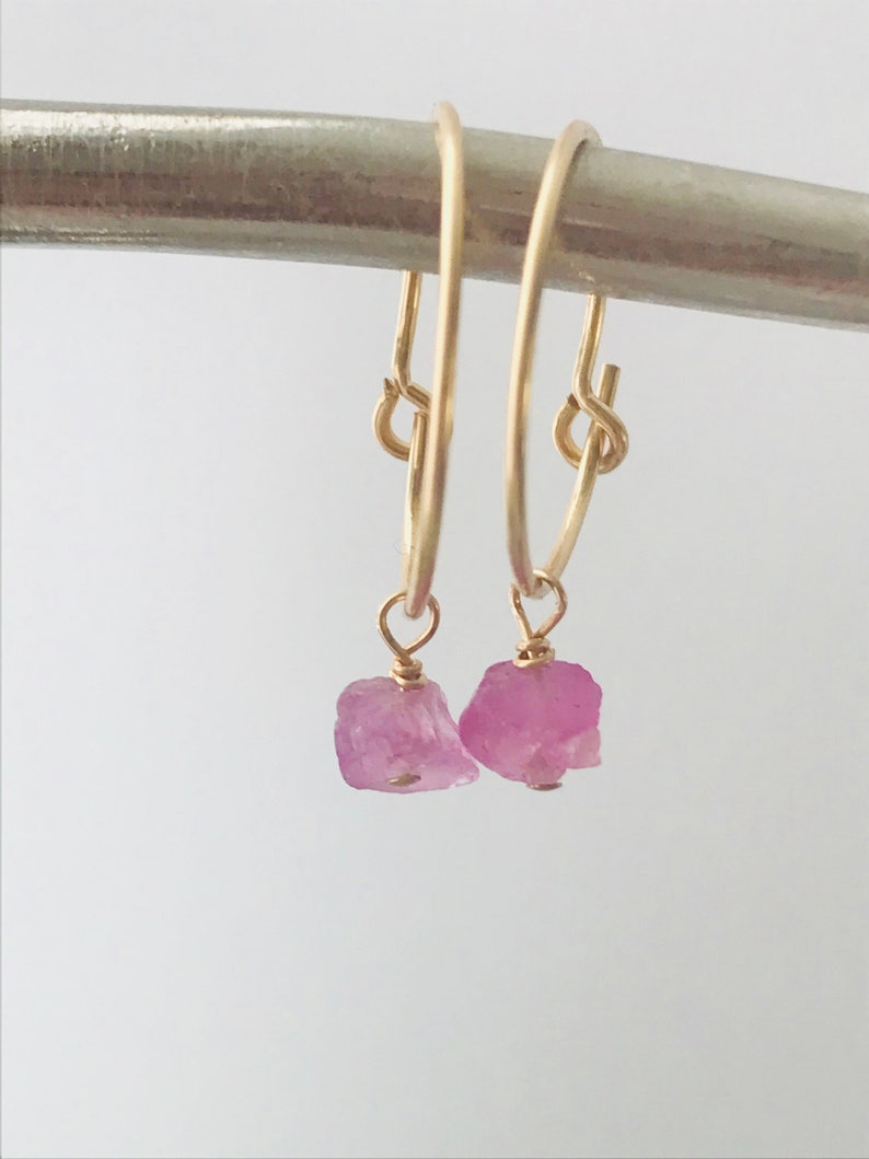 Raw sapphire earrings Clearance