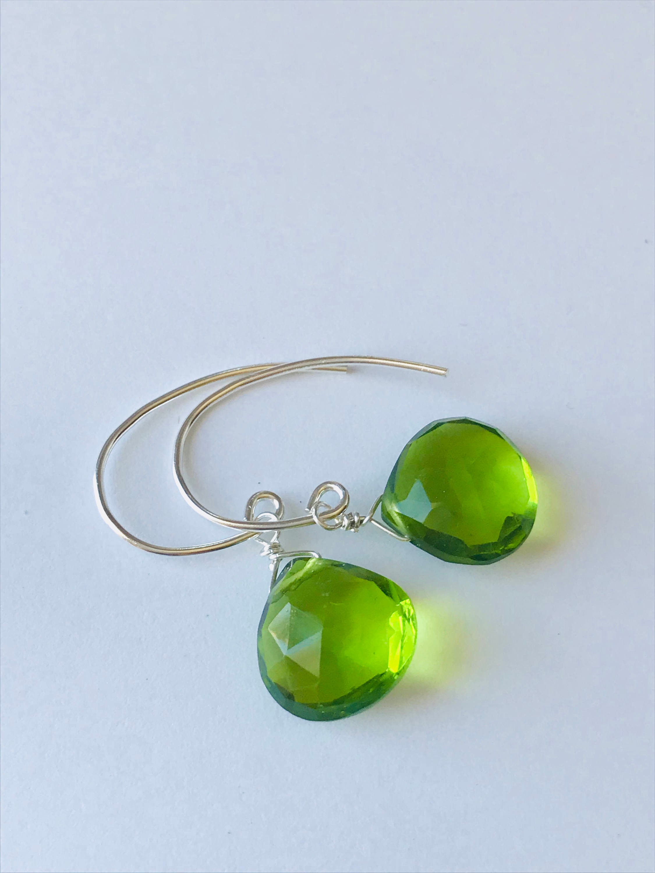 Peridot Earrings August Earrings Silver Earrings Healing Earrings ...