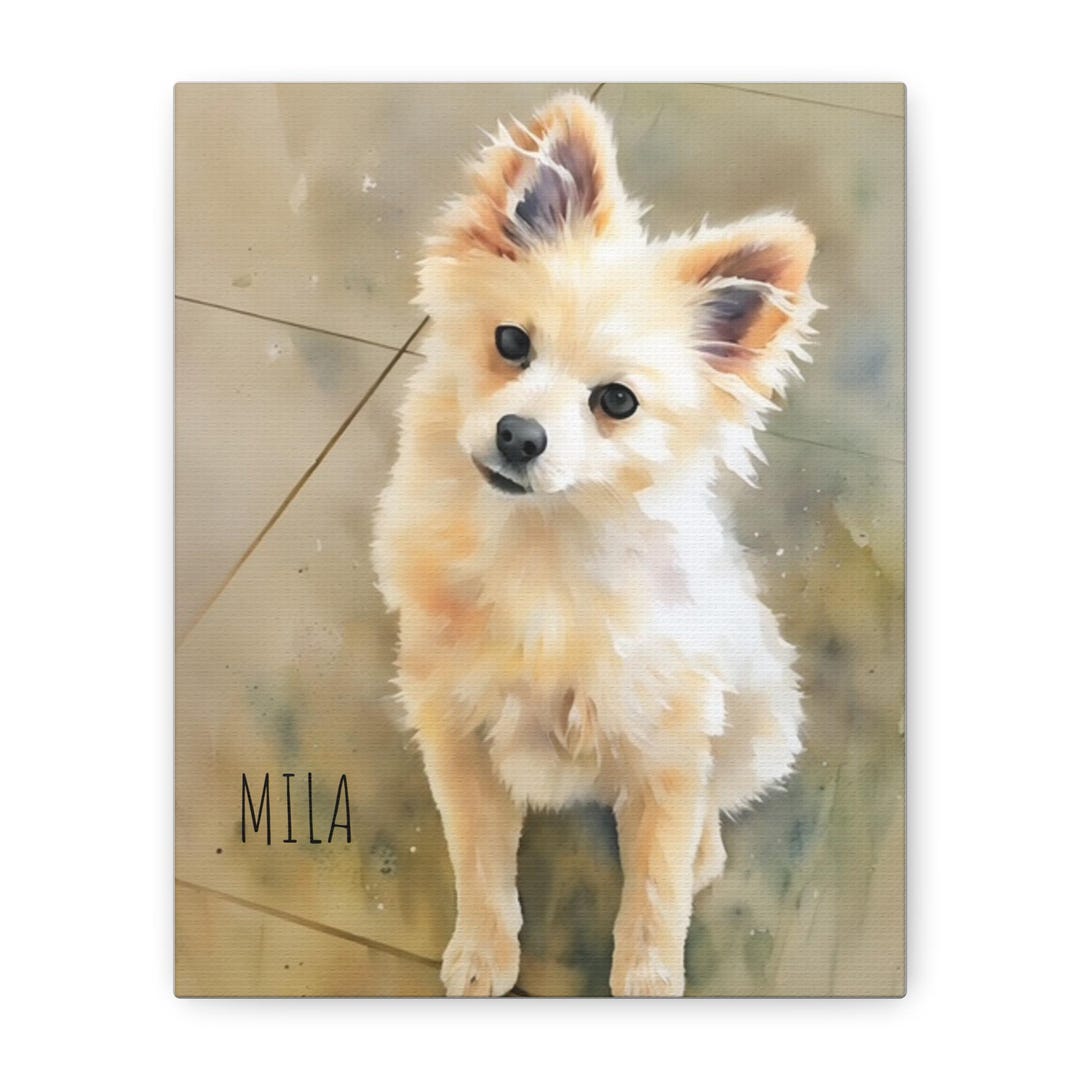 Personalized Pet Canvas - Decor Gift Idea For Pet Lovers with up to 12 Pets - Custom Pets and Names