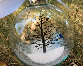 Small 1 Blue Jay, Blue Bird Ornament