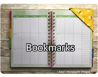 Fabric Corner Bookmark: Colorful Book Page Marker