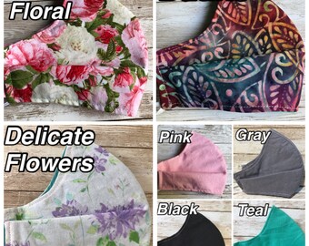 Women&#39;s Washable Fabric Face Mask, women&#39;s masks, fits teens