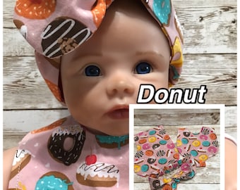 Floral Baby Girl Gift Set: Binky Bib, Burp Cloth & Headband