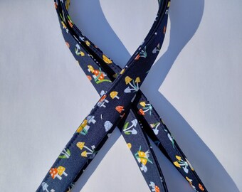 Floral Cotton Lanyard: Handmade Badge & Key Holder