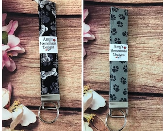 Cotton Wristlet Keychain: Fun Fabric Key Fob
