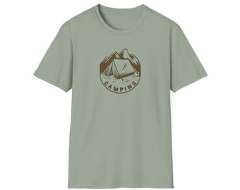 Camiseta unisex de acampada de aventura, camiseta de senderismo, camiseta de naturaleza al aire libre, regalo de naturaleza para exploradores