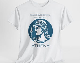 Greek Gods Unisex Heavy Cotton Tee, Funny Athena meme, Mythology Shirt, Mythical Graphic Top, Mythologica Apparel, Humorous Myth Tee