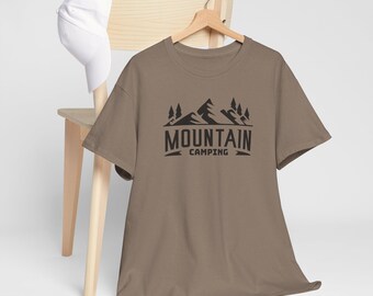 Camping Mountains Outdoors Unisex Tee, Hiking T-Shirt, Adventure Shirt, Nature Lover Gift, Outdoor Apparel, Mountain Life Clothing